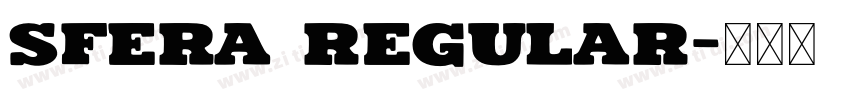Sfera Regular字体转换
